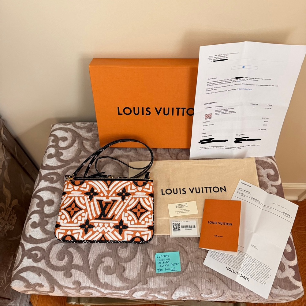 Louis Vuitton Crafty Double Zip Pouchette Crossbody Bag - Picture 13 of 16